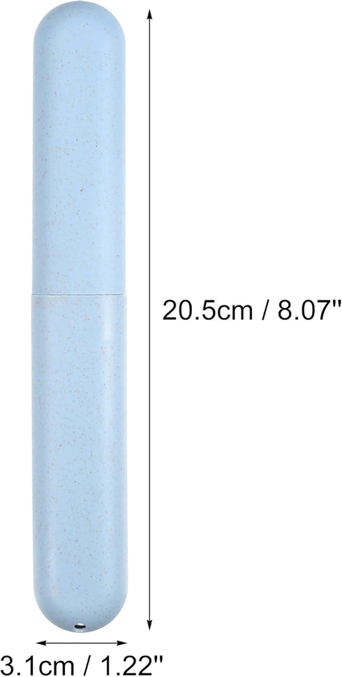 VOCOSTE 2pcs, Traveling Toothbrush Holders Case, PP Toothbrush Case for Travel Business, Blue, 8.07''x1.22''x0.83''...