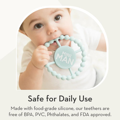 Baby Teether by Bella Tunno, Silicone Teethers for Babies 3-6 months, 6-12 months, Baby Toys, Pacifier, Teething Relief, Boys, Girls, Mama...