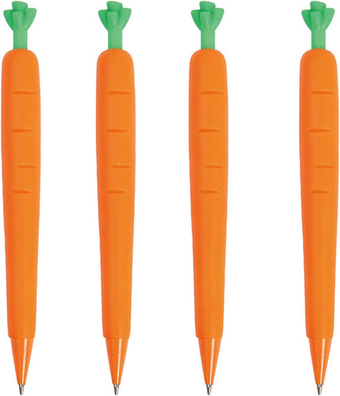 4 Pcs Mechanical Pencils 0.5mm Cute Carrot Mechanical Pencil Kawaii Cartoon Carrot Pencils Office School Pencil for Kids Students Girls Women Boys...