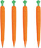 4 Pcs Mechanical Pencils 0.5mm Cute Carrot Mechanical Pencil Kawaii Cartoon Carrot Pencils Office School Pencil for Kids Students Girls Women Boys...