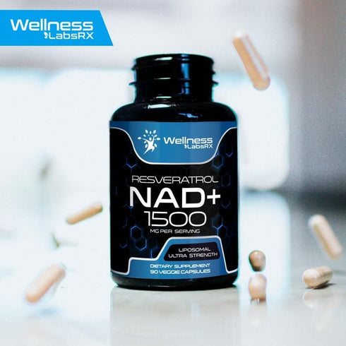 NAD Supplement, 1500mg - Liposomal NAD+ Supplement with Resveratrol, Nad Plus Boosting Supplement - Support Cellular Health, Stamina & Healthy Agi...