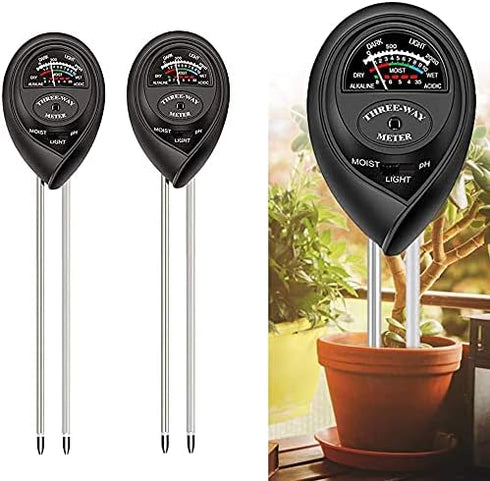 CHICIRIS 3 in 1 Function Soil Tester, Soil Meter Plant Meter Soil//Light Tester for Gardening Tool Kits for Garden, Farm, Lawn, Indoor & Outdoor...