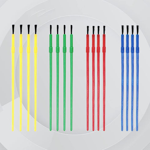 150Pcs Plastic Paint Brushes Set Acrylic Paint Brushes Watercolor Brushes Colorful Detail Painting Kit Art Supplies for Acrylic Oil Watercolor Pai...