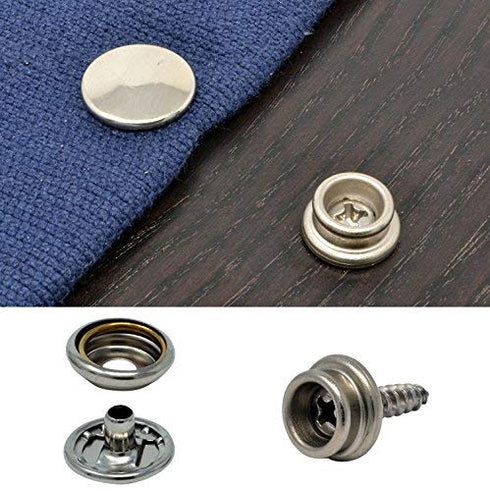Canvas and Upholstery Boat Cover Snap Button Fastener Kit w/Installation Tool - 101 Pieces...