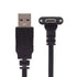 JSER Down Up Angled USB 3.1 Type-C Dual Screw Locking to Standard USB3.0 Data Cable 90 Degree Compatible for Camera...