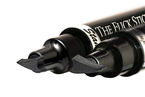 Winged Eyeliner Stamp, 2 x Black Liquid Eyeliner Pens, Easy Cat Eye Stencil Makeup Tool, SmudgeProof & Waterpoof Eye Liner, Vamp Wing, Wingliner (...