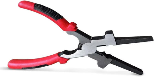 8"MIG Welding Pliers, 6 in 1 Multi-Functional Carbon Steel MIG Pliers with Insulated Handle, Long Nose Pliers Wire Cutting Pliers for Scraping Spa...
