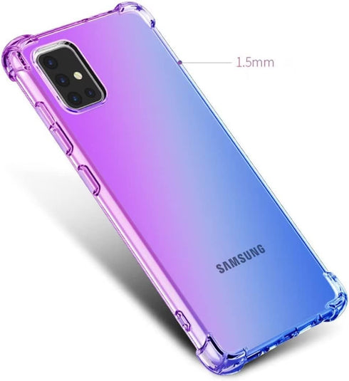 Aikukiki Case for Galaxy A25 5G,Galaxy A25 5G Case,Gradient Anti-Shock Bumper Slim TPU Case with Four Reinforced Corners Airbag Phone Case for Sam...