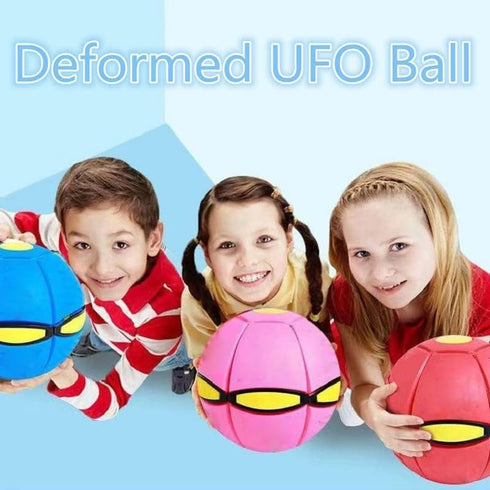 UFO Magic Ball, Portable Pet Toy Flying Saucer Ball, Creative Doggy Disc Ball Stomp Magic Balls, Decompression Flying Flat Throw Dog Ball Toy for ...