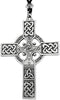 Large Celtic Cross Pendant Necklace - Pewter Irish Jewelry...