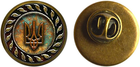 Ukrainian Charm Brooch,Trident Tryzub Brooch,Ukraine Trident Pin,Ukraine Trident Brooch,Ukraine Trident Jewellery ,I Stand Clear 2cm dgrtgthytghth...