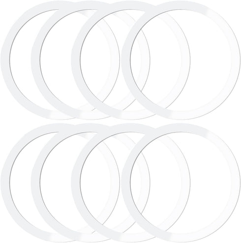 8 Pack Universal Metal Rings Sticker Compatible for Magsafe Magnetic Wireless Charger iPhone 15 14 13 12 Pro Mini Max Galaxy, Ultra-Thin Car Charg...