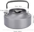 SH-RuiDu 1.1L Portable AluminumTeapot Coffee Tea Pot Kettle for Camping Hiking Kitchen Black Handle...