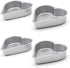 Thymart Mini Tart Pan Set, 4-Inch 4Pcs with UN-Removable Bottom Non-Stick Round Quiche Bakeware for Oven and Instant Pot Baking, Pudding Mold Quic...