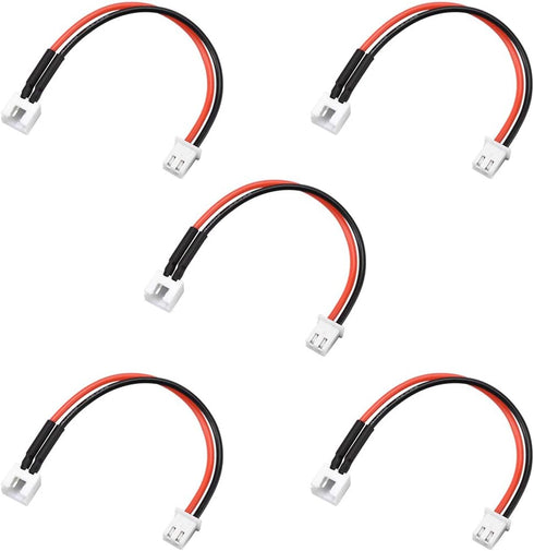 uxcell 1S Balance Plug Extension Wire 10CM 5pcs for Lipo Battery Balance Charging 22AWG...