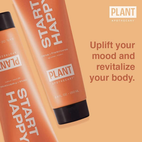 Natural Moisturizing Body Wash Start Happy 8.4oz Citrus Aromatherapy Body Wash for Women and Men with Bergamot and Vitamin C...