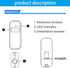 Wireless Infrared Motion Sensor PIR Motion Detector Anti-Theft for Home Security Alarm System,Burglar Alert System Compatible with Alarm System Co...