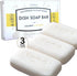 Organic Dish Soap Bar 3Pcs - Coconut Kitchen Soap, Safe for Sensitive Skin, Plastic-Free - Solid Dishwashing Bars, Bulk, Travel-Friendly, Zero Was...