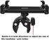 Tablet Mount Holder for Music Microphone Mic Stand,Exercise Spin Bike,Treadmill,Stationary Bicycle,Elliptical,Stroller,Golf Cart,Boat,Wheelchair, ...
