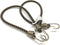 2 PC Heavy Duty Industrial 24" Bungee Cords – 2/5-Inch Diameter Cord - Coated Steel Hooks...