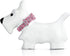 Large Statement Blue Or Pink Crystal Collar White Enamel Westie Scottie Terri Dog Pet Animal Scarf Brooch Pin For Women Teens Silver Tone Rhodium ...