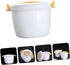 Rice Cooker Non- Stick Cooking Pot Microwave Rice Pot Spaghetti Microwave Cooker Kitchen Microwave Steamer Microwave Rice Cooking Soup Bowl Mug Of...