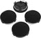 KitsPro 2.9Inch 75MM Wheel Center Caps, Pack of 4 (Matte Black, Outer 75MM, Inner 73MM)...