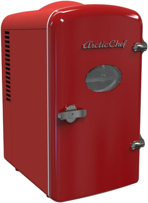 ARCTIC CHEF RMIS129RED Mini Compact Refrigerator-Red, 0.14 Cubic Feet...