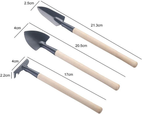 3 Pieces Small Gardening Hand Shovel Garden Trowel Transplanter Lightweight Comfortable Ergonomic Handle Gardening Tool Set Potted Plants Handle G...