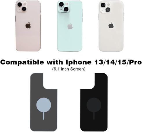 Phone Cooler, 2pcs Heat Tranfer C-Film Tape Thermal Pads Heat Sink Thermal Stickers Cooling Pads Compatible with iPhone 13/14/15/Pro(6.1inch Scree...