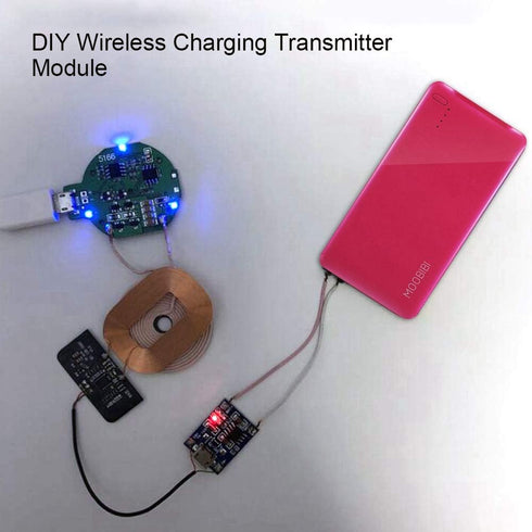 DIY Qi Charging Receiver 5W Module Coil Circuit Board for QI Smartphone...