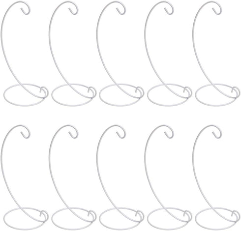 OwnMy 10 Packs of Ornament Display Stand Holder Iron Hanging Rack for Hanging Globe Air Plant Terrarium Witch Ball Bauble Home Party Craft...