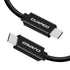 USB C-C Video Cable 6.6ft, 4K USB Type-C Monitor Cable Support 100W Fast Charge and 10Gbps Data Syncing, Black...