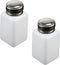 Antrader 2 Pack Push Down Dispenser Bottles,200ml(6.7oz) Push Down Liquid Dispenser Pump Bottle,White...