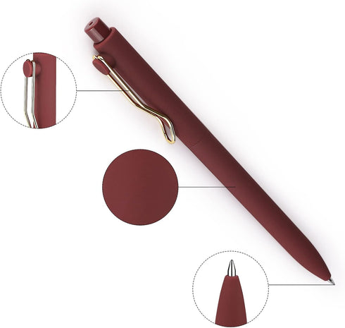 WY WENYUAN Ballpoint Pens, Pens Fine Point Smooth Writing Pens, Nice Teacher Pens For Journaling, Black Ink 1.0 Mm Pens Office Desk Accessories, A...