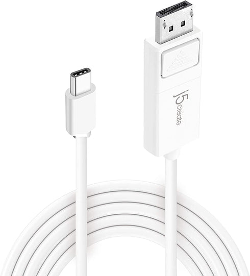 j5create USB-C to DisplayPort Cable - 4K@144Hz, 3.9ft, Type C to DP Cable, Compatible with iPhone 15 Pro/Max, MacBook Pro/Air, iPad Pro, XPS, Thun...