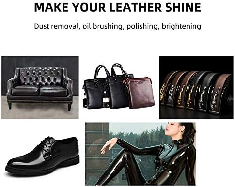 Shoe Buffer Kit Electric Shoe Polisher Brush Shoe Shiner Dust Cleaner Portable Wireless Leather Care Kit for Shoes, Bags, Sofa (Black)...