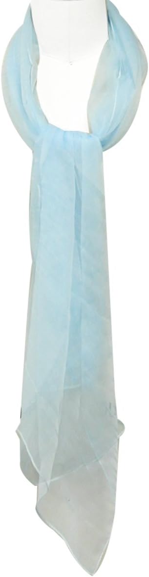 Wrapables Solid Color Silk Long Scarf...