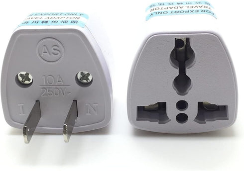 Travel Power Adapter, High Performance Universal UK EU AU to US Plug Adapter Converter(2 Pack)...