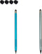 2PCS Stylus Pen for iPad, 2 in 1 Double-Ended Stylus Pen Universal for iPad/iPhone All Capacitive Touch Screens, Pencil Writing for Children/Stude...