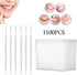 1100pcs Soft Plastic Double-Head Brushed Toothpick Oral Care Interdental Brush...