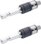 711L Hex Bit and Square Drive Socket 2 in 1 Extension - Swap Sockets in For Screwdriver Bits With A Flick of Fingers - 2PCS...