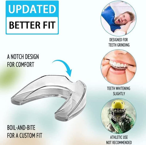 Mouth Guard for Clenching Teeth at Night, Sport Athletic, Whitening Tray, 2 Sizes, Pack of 8 with Travel Case...