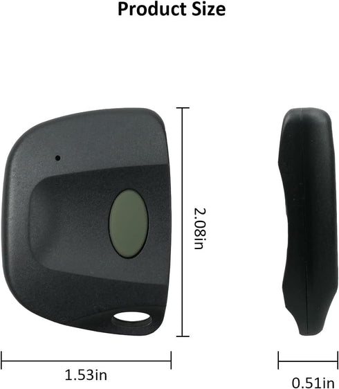 3 Pack Keychain Remote Control Linear Multi-Code 300MHz 3089 3060 3070 4120 Mini Garage Opener Remote with 10 Position Dip Switches...