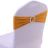 Tvoip 10PCS Chair Cover Stretch Band with Buckle Slider Sashes Bow Wedding Banquet Chair Decoration (Gold)...