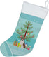 Caroline's Treasures CK3493CS Boston Terrier Christmas Tree Christmas Stocking Fireplace Hanging Stockings Christmas Season Party Decor Family Hol...