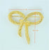 Elegant Gold Color Bow Tie Brooch Lapel Pin For Women Simple Dress Coat Cardigan Wedding Jewelry Gifts...
