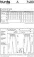 Burda Ladies Easy Sewing Pattern 7400 Harem Pants...