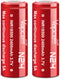 Vapcell 3.7V 2400mah Flat Top 18500 5A Discharge Li-on IMR Rechargeable Lithium Battery 2pcs...