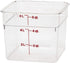 Cambro Food Storage Container - Classic Series Square - 6 QT (Quart) - Commercial Grade for Food Prep (Clear)...